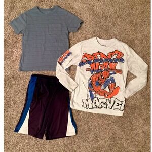 Marvel Spiderman Boys Outfit Set Colorful‎ Planet Jumping Beans Size 6/7
